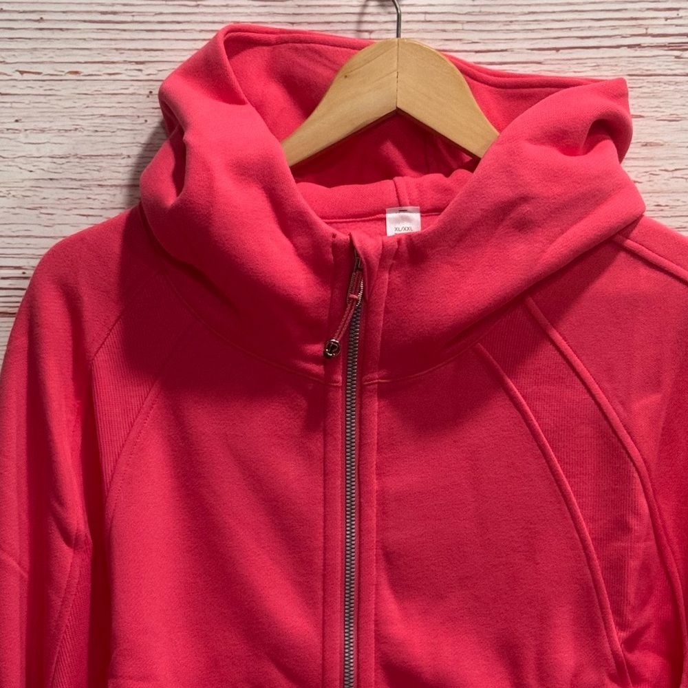 NWT Lululemon Scuba Oversized Full-Zip Hoodie in Glaze Pink Sz XL/XXL - Picture 3 of 13